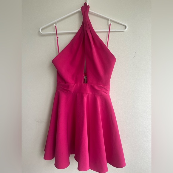 Milly Minis Pink Halter Formal Dress - Picture 2 of 4